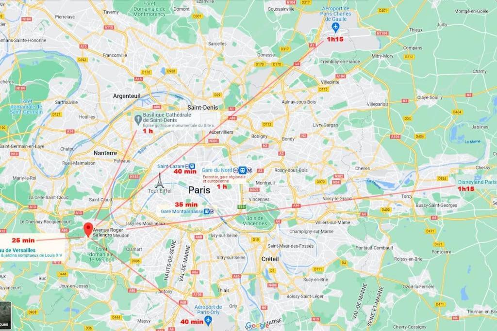 Studio Sous Les Toits Proche Paris Et Versailles ชาวิลล์ ภายนอก รูปภาพ